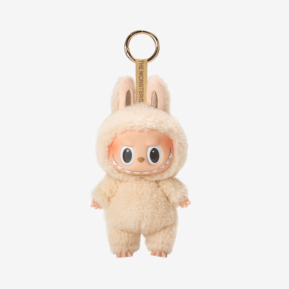 Ambizion Labubu The Monsters Porte-clés en forme de poupée en peluche, avec boîte surprise, pour téléphone portable, sac à main et clés, cadeau de Noël et d’anniversaire, multicolore, S
