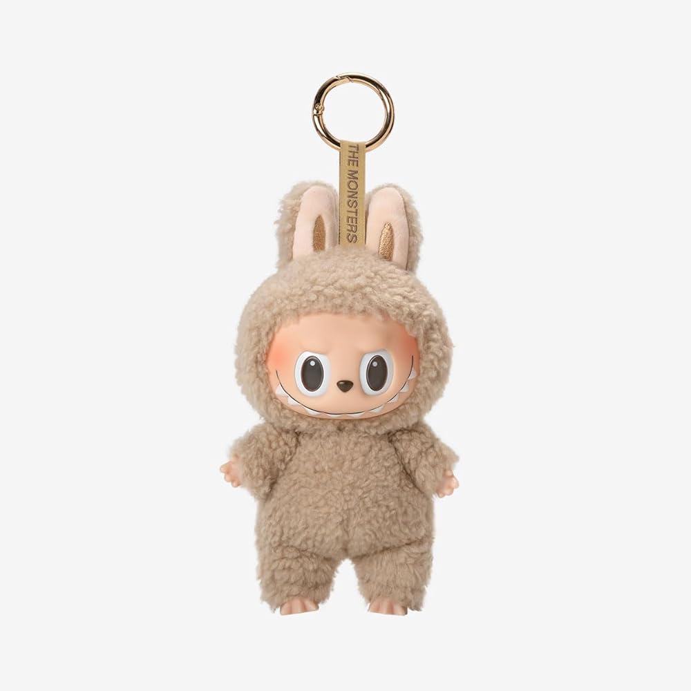 Ambizion Labubu The Monsters Porte-clés en forme de poupée en peluche, avec boîte surprise, pour téléphone portable, sac à main et clés, cadeau de Noël et d’anniversaire, multicolore, S