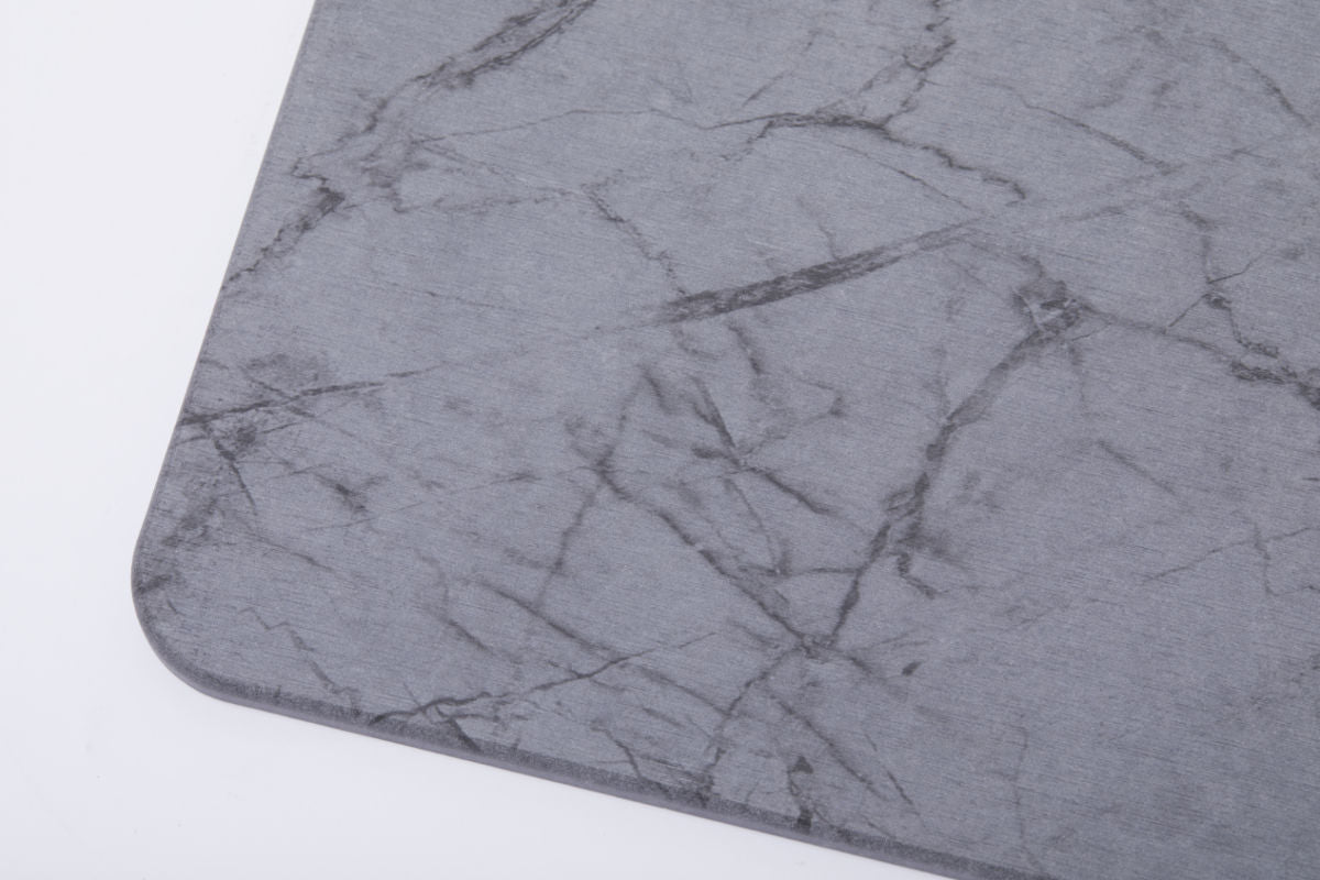 Quick-dry Stone Shower & Bath Mat | Grey Marble