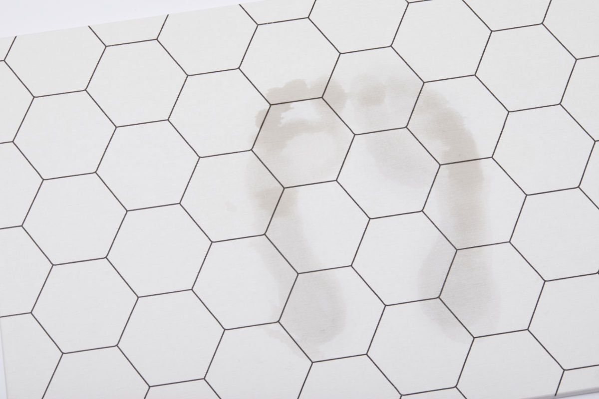 Quick-dry Stone Shower & Bath Mat | White Honeycomb