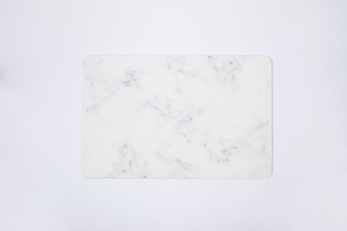 Quick-dry Stone Shower & Bath Mat | White Marble