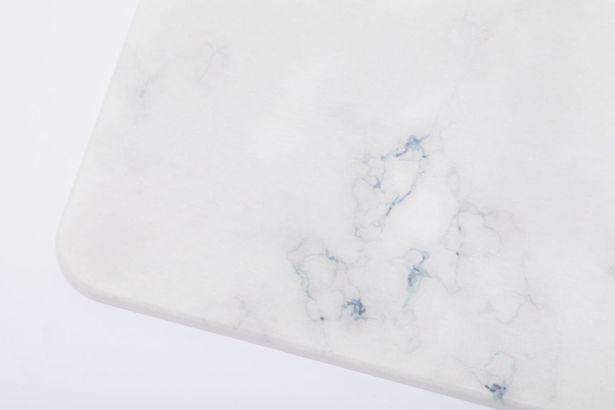 Quick-dry Stone Shower & Bath Mat | White Marble