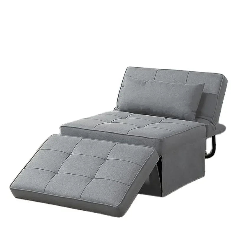 Multifunctional Folding Footrest Bed Modern Adjustable Backrest Sleeping Sofa Bed Suitable For Living Room Apartment