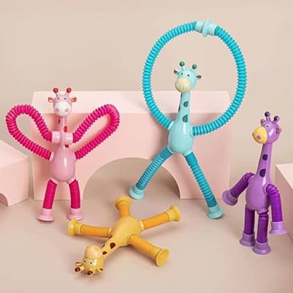 Les girafes s'étirent et se collent : un plaisir garanti et approuvé par les enfants