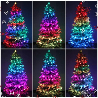 Guirlandes Lumineuses LED Intelligentes pour Sapin de Noël