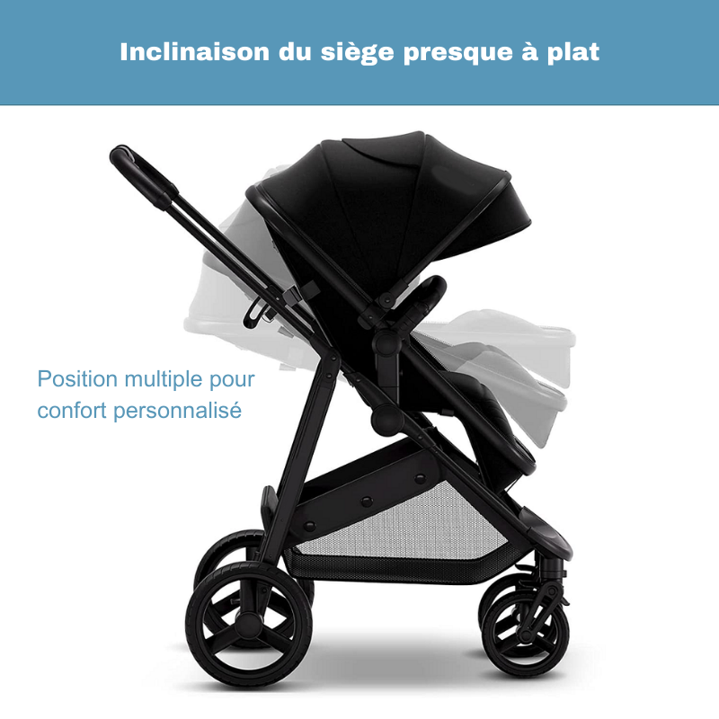 Poussette convertible avec mode couffin