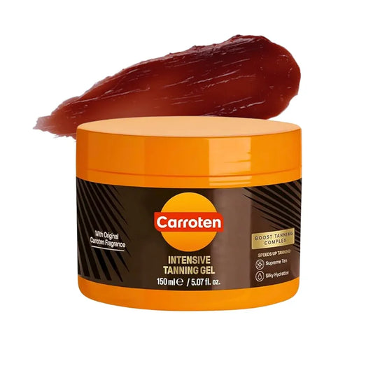 Carroten Intensive Tanning Gel 150ml - Accelerateur de Bronzage - Huile de Bronzage - Activateur de Bronzage - avec Cocohuile et Vitamines A & E - SPF0