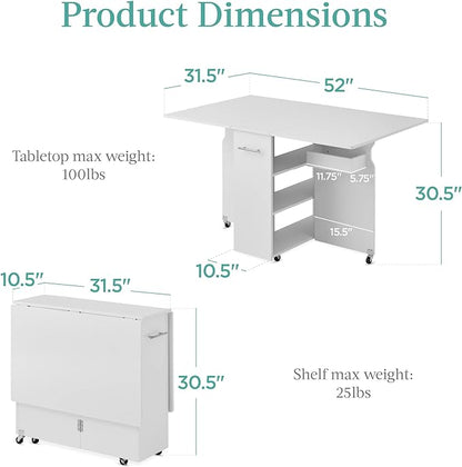 Best Choice Products Table à manger pliante