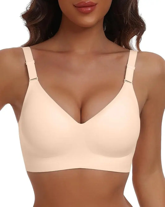 HORISUN Soutien-gorge confortable sans couture pour femme avec soutien doux, taille normale et grande