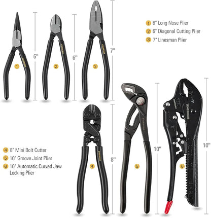 STARWORK TRUE MECHANIC 312-Piece Mechanics Tool Set and Socket Set, Professional, SAE/Metric