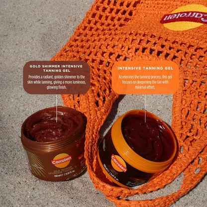 Carroten Intensive Tanning Gel 150ml - Accelerateur de Bronzage - Huile de Bronzage - Activateur de Bronzage - avec Cocohuile et Vitamines A & E - SPF0