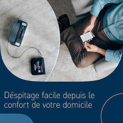 OMRON Complete Tensiomètre Bras et Appareil a Électrocardiogramme  | Validé cliniquement | Pour la détection de l'hypertension et le dépistage de la Fibrillation Auriculaire  à domicile