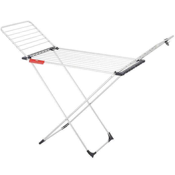 Séchoir d’intérieur Vileda Infinity Flex - Fils XXL de +2 mètres, Stable et Robuste, Transport Pratique, Avec Porte-Chaussettes