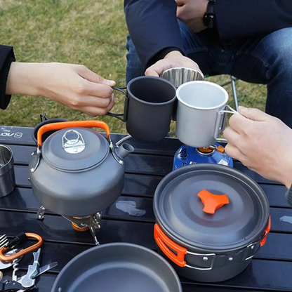 Ensemble de Vaisselle de Camping Portable Multifonctionnel