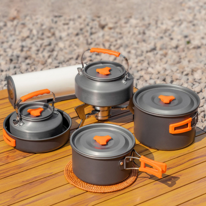 Ensemble de Vaisselle de Camping Portable Multifonctionnel