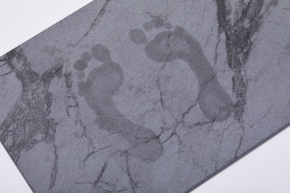 Quick-dry Stone Shower & Bath Mat |  Grey Marble
