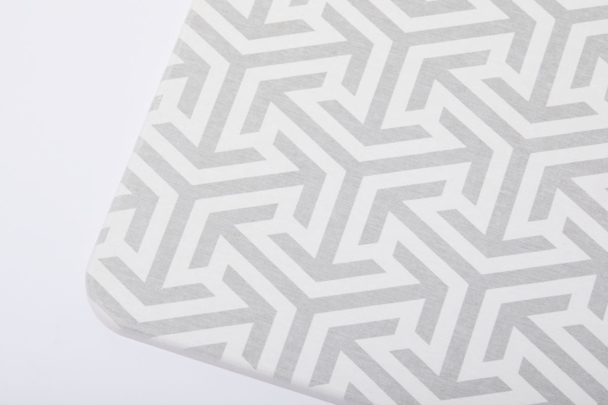 Quick-dry Stone Shower & Bath Mat | White/Light Grey