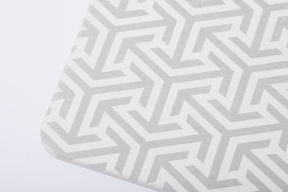 Quick-dry Stone Shower & Bath Mat | White/Light Grey