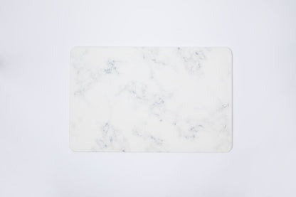 Quick-dry Stone Shower & Bath Mat | White Marble
