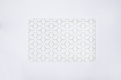 White Star Shower & Bath Mat Quick-dry Stone