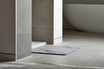 Quick-dry Stone Shower & Bath Mat |  Grey Marble