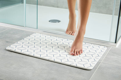 White Star Shower & Bath Mat Quick-dry Stone