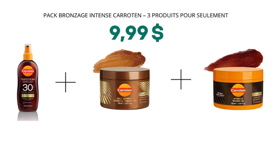 PACK BRONZAGE INTENSE CARROTEN – 3 PRODUITS POUR SEULEMENT 9,99 € !