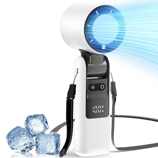 Ventilateur turbo portable multifonction, ventilateur à main à 5 vitesses avec technologie Air Turbo pour activités de plein air