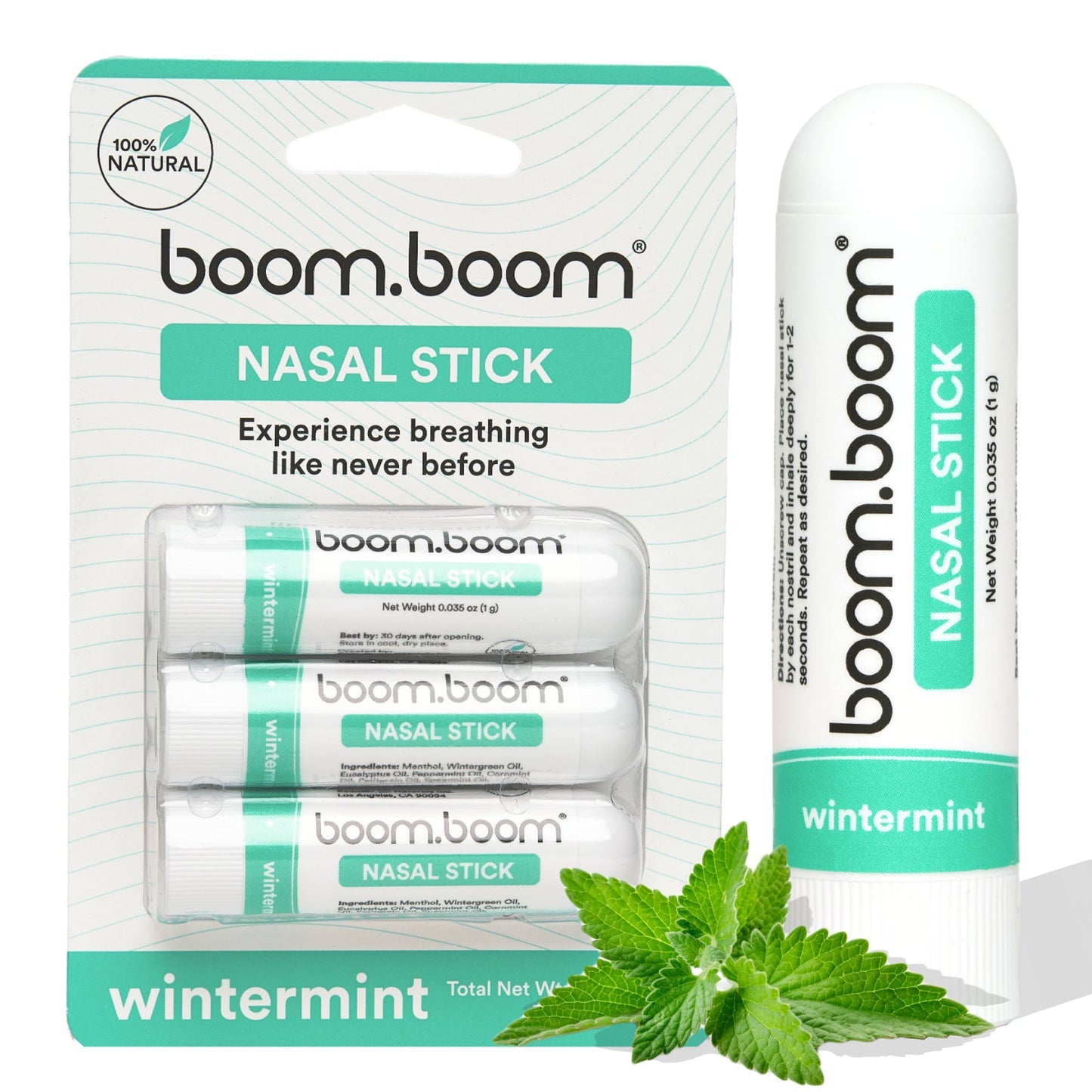 Wintermint BoomBoom Nasal Sticks 3-pack