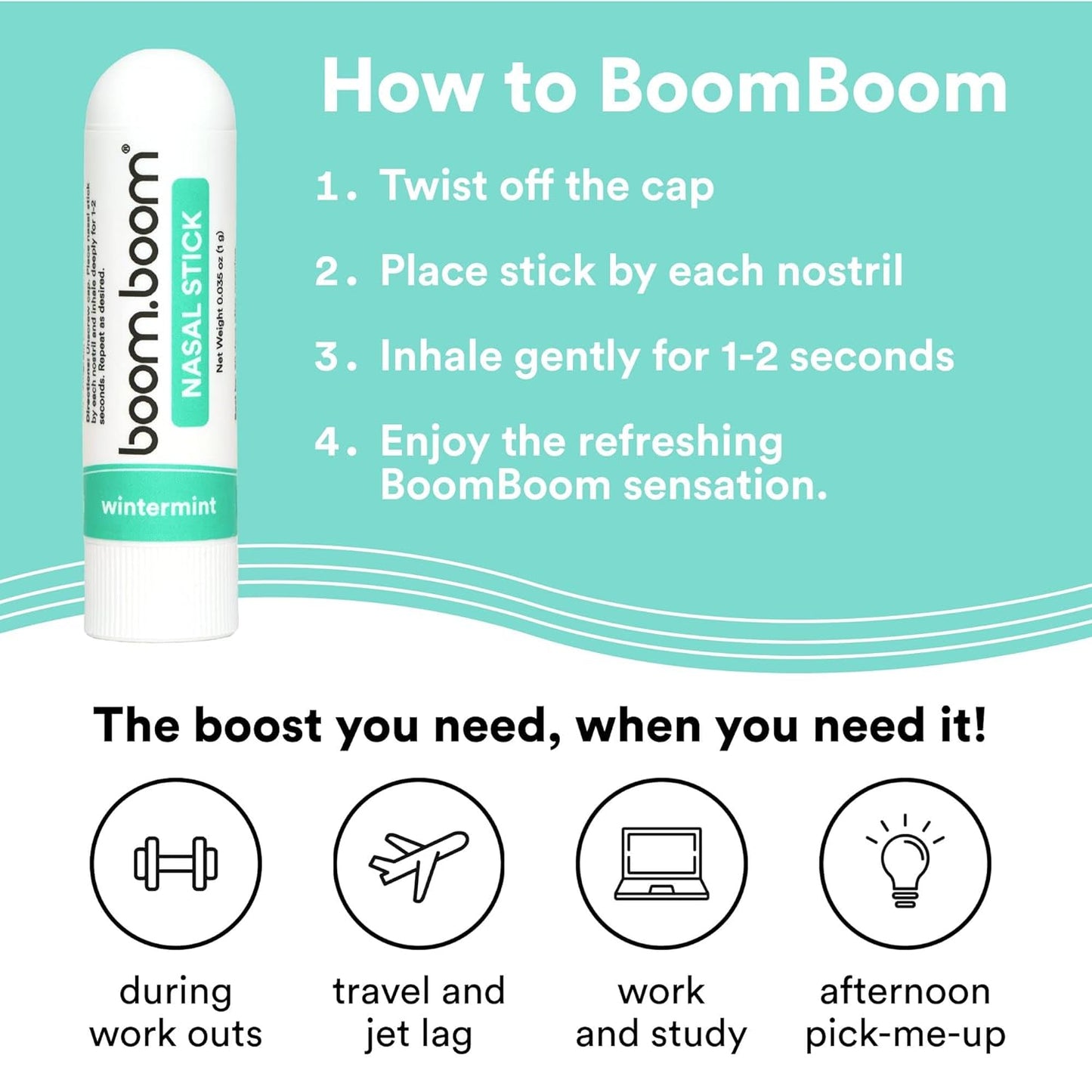 Wintermint BoomBoom Nasal Sticks 3-pack